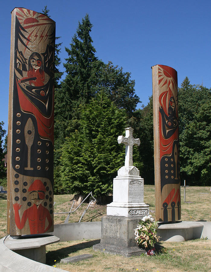 Grave Of Chief Seattle Photograph