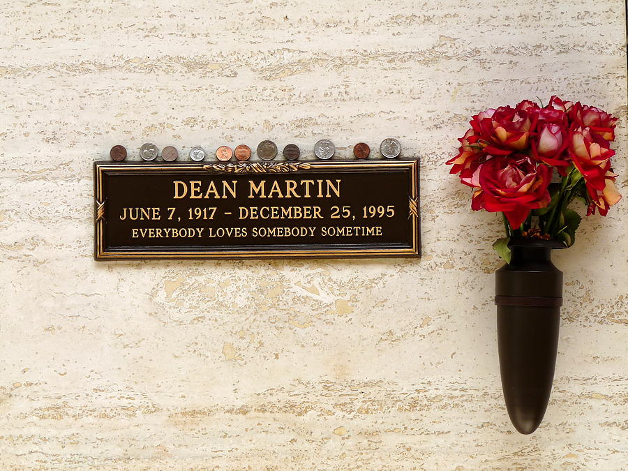 Grave of Dean Martin Photograph by Jeff Lowe