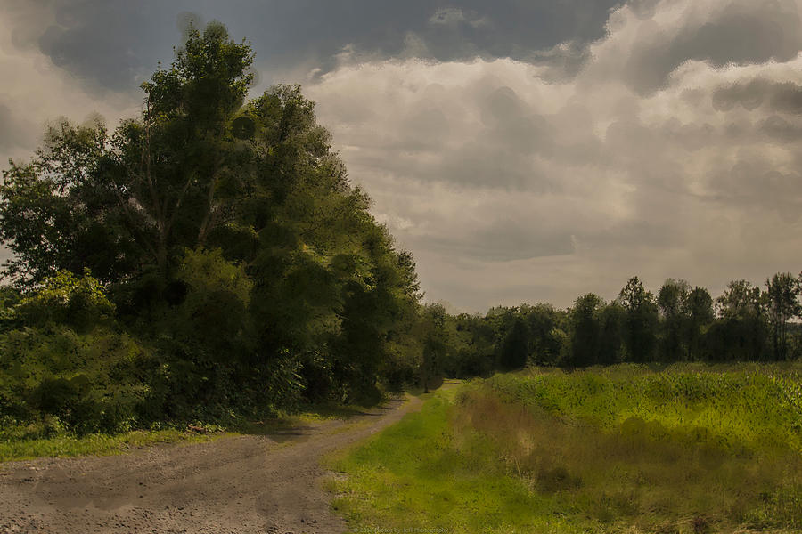 Spring Photograph - Gravel Road by Jeff Oates