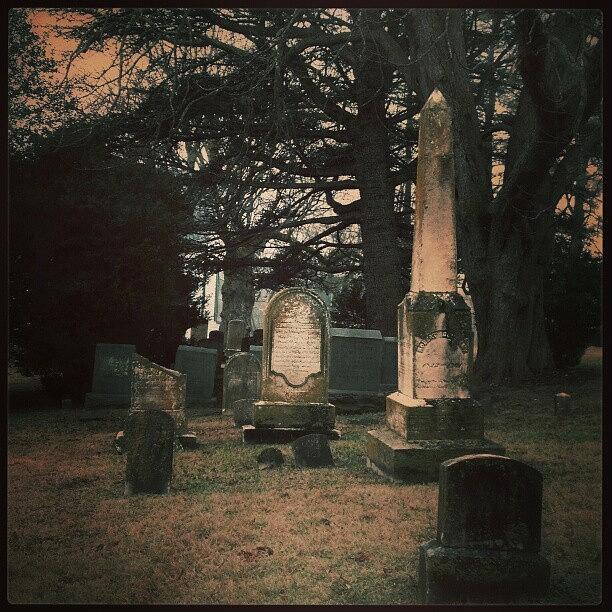 Gravestone Photograph - #graveyardbeauty #cemetery #tombstone by Krazy Alice