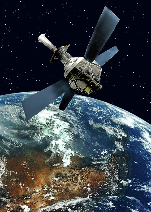 Gravity Probe B Satellite Photograph by Nasa/science Photo Library