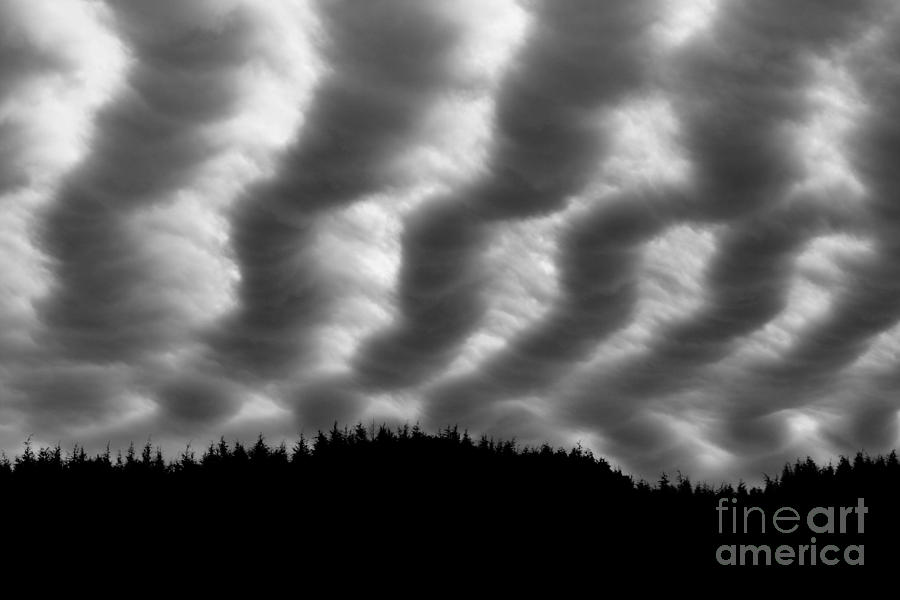 Gravity Wave Clouds 3 Photograph by Deena Otterstetter