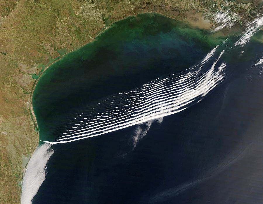 Gravity Wave Clouds Photograph by Nasa/science Photo Library