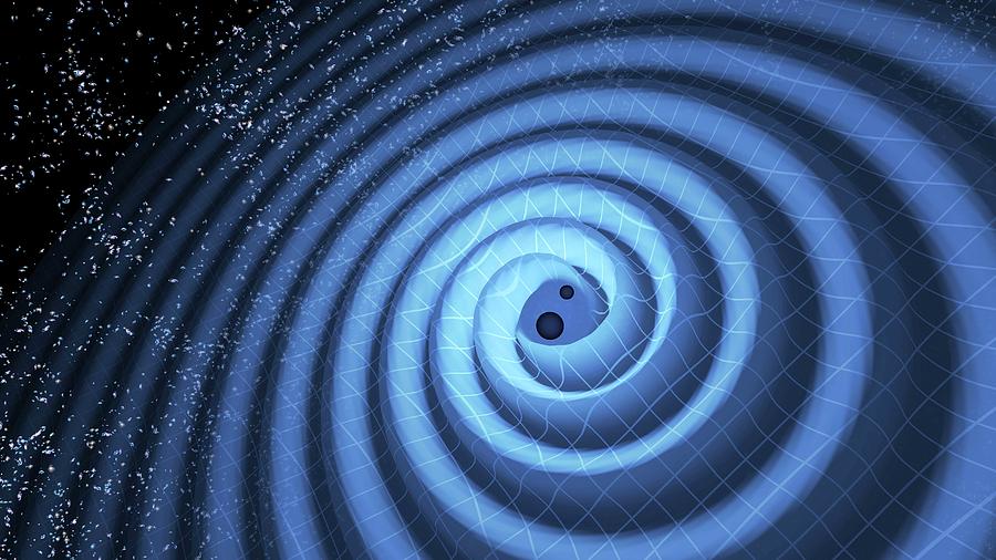 Gravity Waves From Black Holes Merging Photograph by Ligo/t. Pyle/science Photo Library