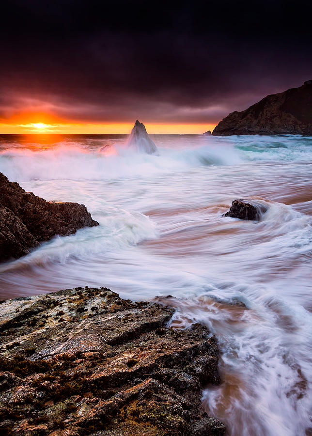 Sunset Photograph - Gray Whale Cove by Alexis Birkill