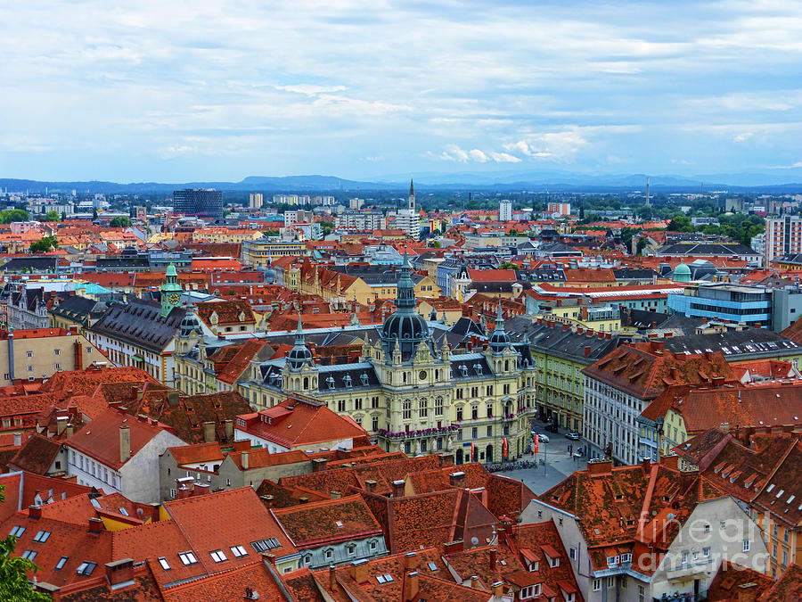 Graz Old Town Photograph by Mariola Bitner