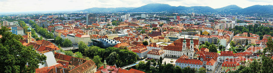 Graz Panorama Photograph by Kasia Bitner