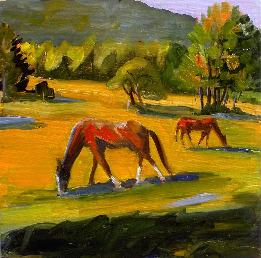 Grazing Painting by Candy Barr - Fine Art America