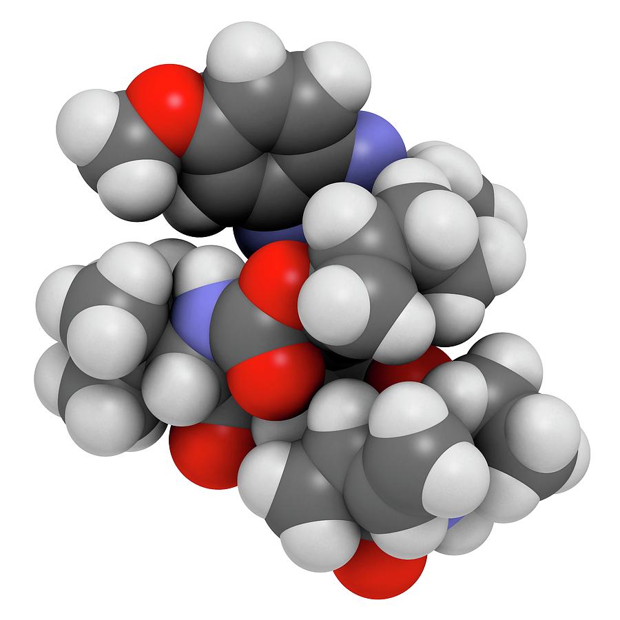 Grazoprevir Hepatitis C Drug Molecule by Science Photo Library