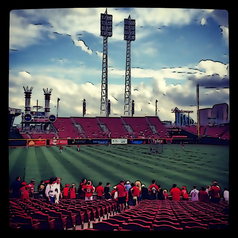 Cincinnati Reds Photograph - Great American Ballpark by Meghan  Fallis