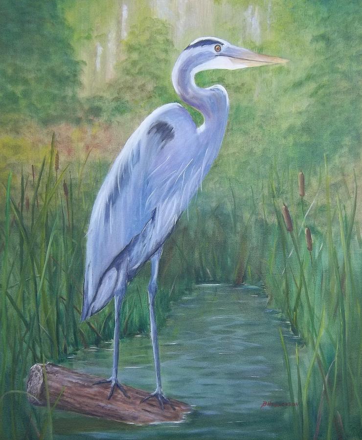 Great Blue Painting by Betty Henderson - Fine Art America