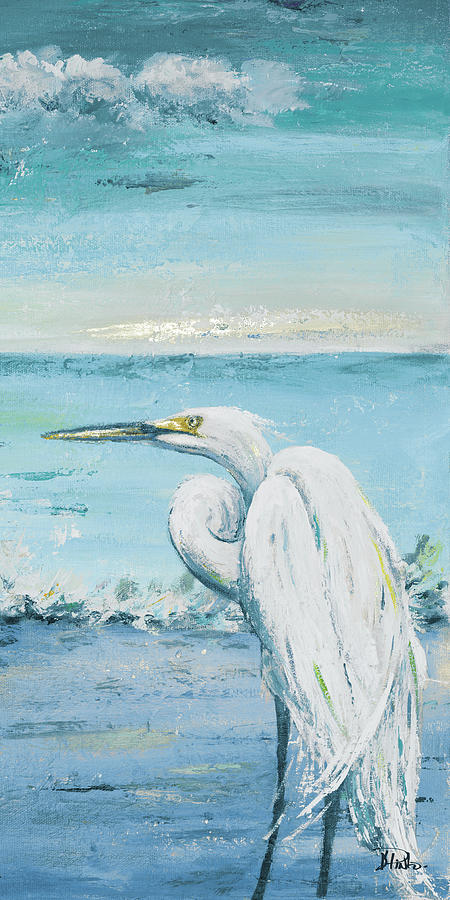 Egret Painting - Great Blue Egret II by Patricia Pinto