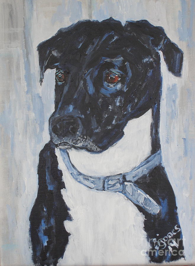 Great Dane Lab mix Painting by Shelley Jones
