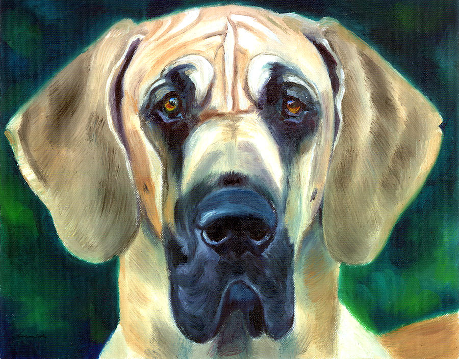 Dog Painting - Great Dane Nobility by Lyn Cook