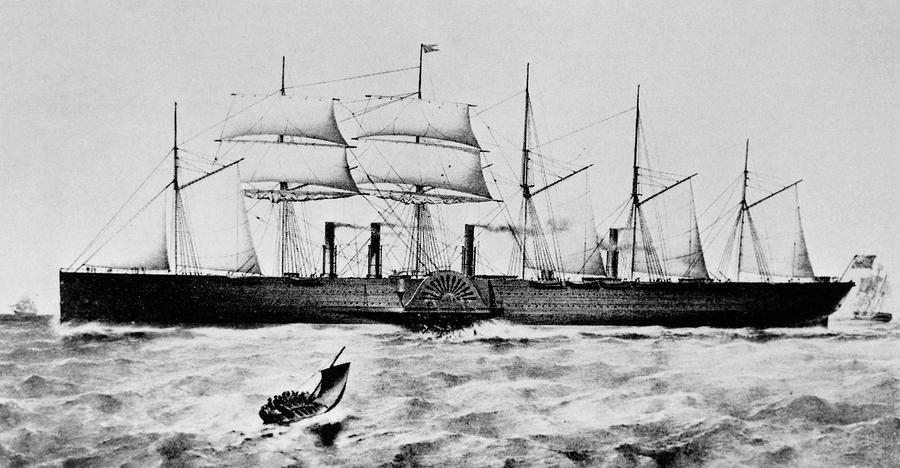 Great Eastern Ship Photograph by Science Photo Library