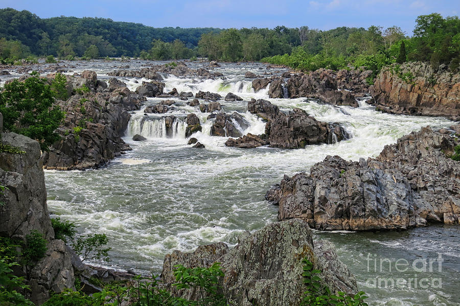 Waterfall Photograph - Great Falls of the Potomac by Olivier Le Queinec