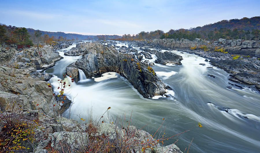 Great Falls Park on the Potomac River Photograph by Brendan Reals