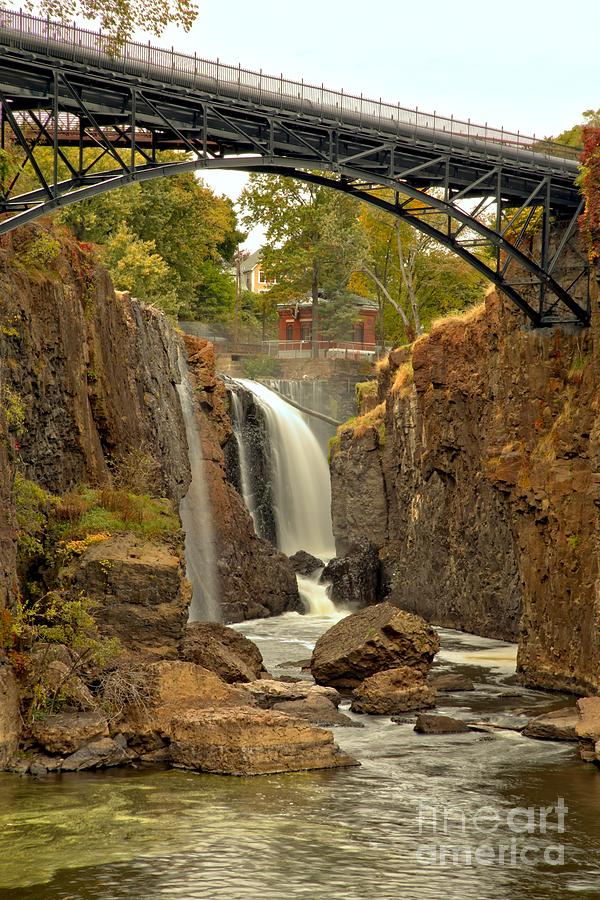 Great Falls Under The Bridge Photograph by Adam Jewell - Fine Art America