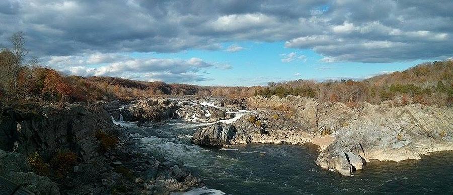 Great Falls Wide Angle Photograph by Leona Richling | Fine Art America