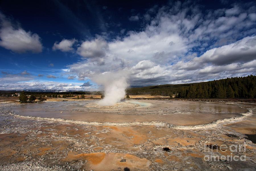 Great Fountain Geyser Photograph by Adam Jewell