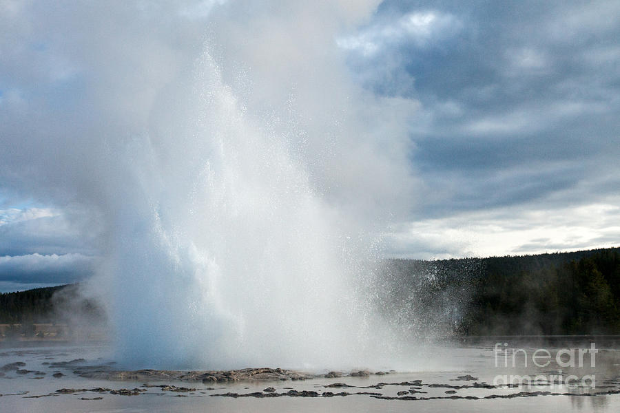 Great Fountain Geyser along Firehole Lake Drive Photograph by Fred Stearns