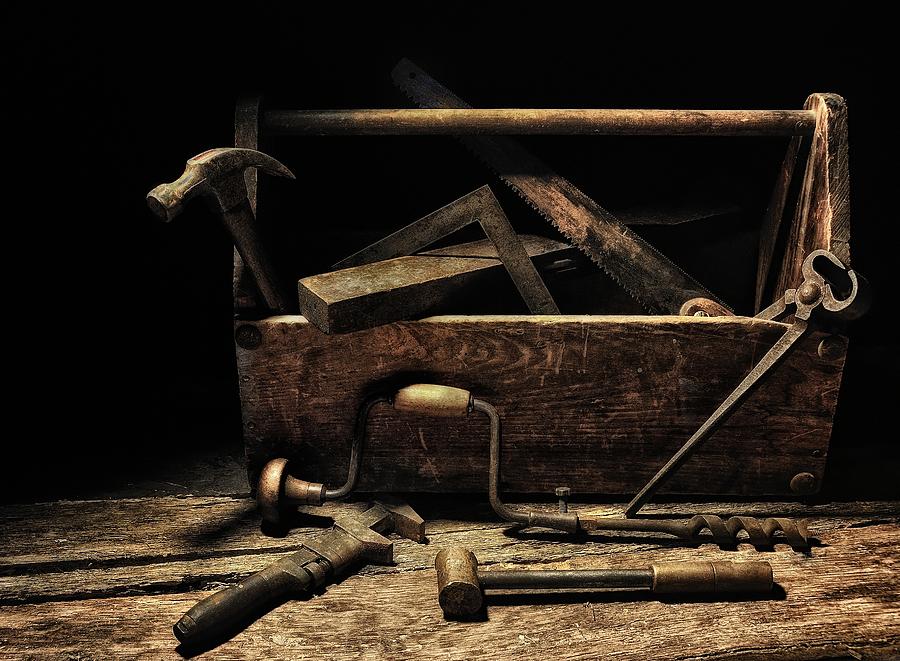 Great-Granddaddys Tool Box Photograph by Mark Fuller