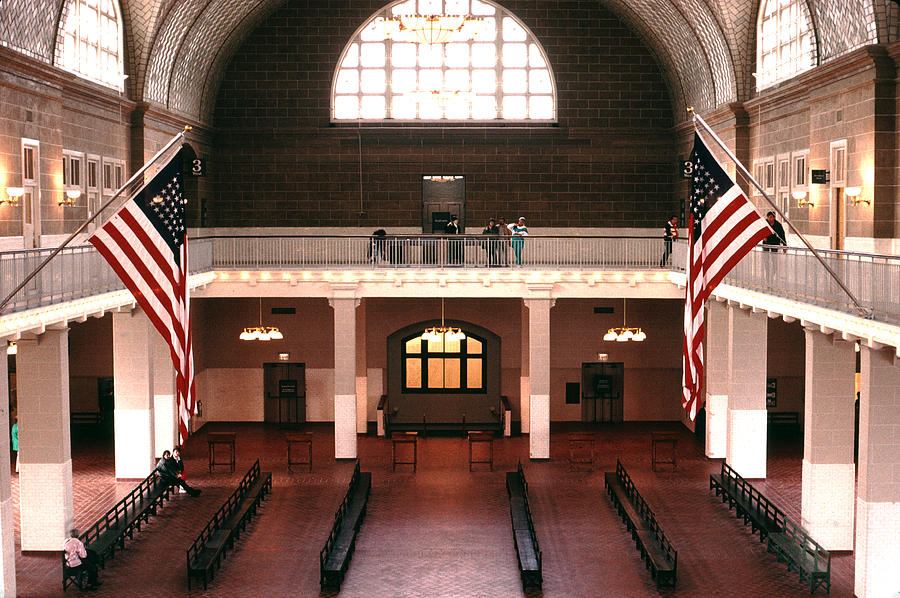 Great Hall Ellis Island Photograph by Tom Wurl