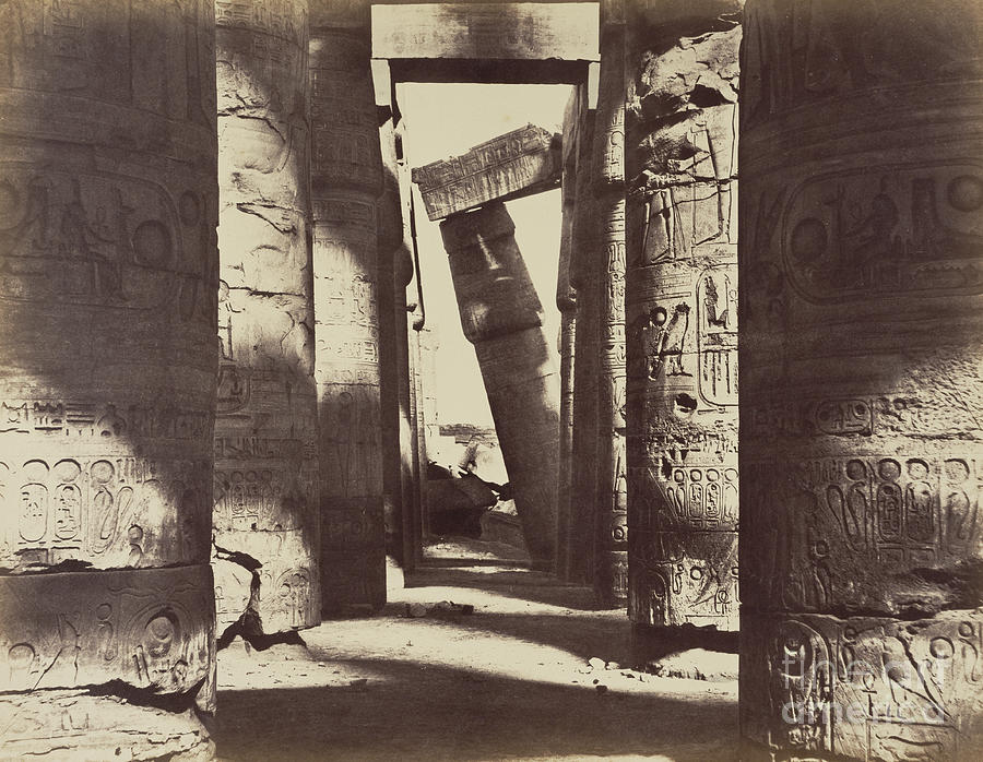 Great Hypostyle Hall, Karnak Temple Photograph by Getty Research Institute