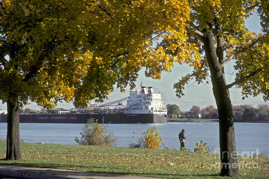 Great Lakes Freighter Photograph by Jim West