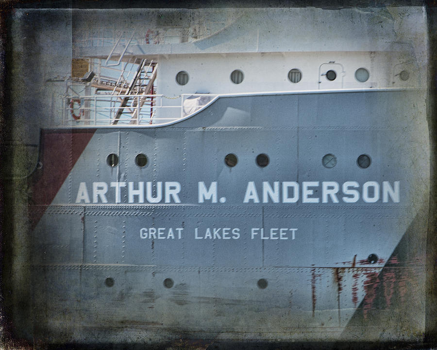 Great Lakes Freighters Arthur M Anderson Photograph by Evie Carrier