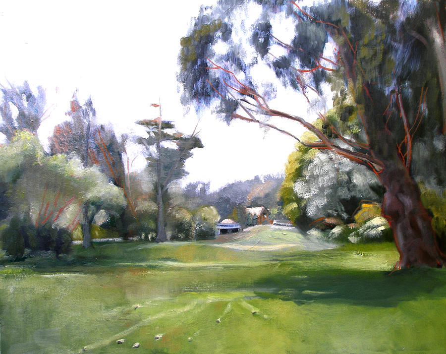 Great Meadow Golden Gate Park Painting by Suzanne Giuriati Cerny