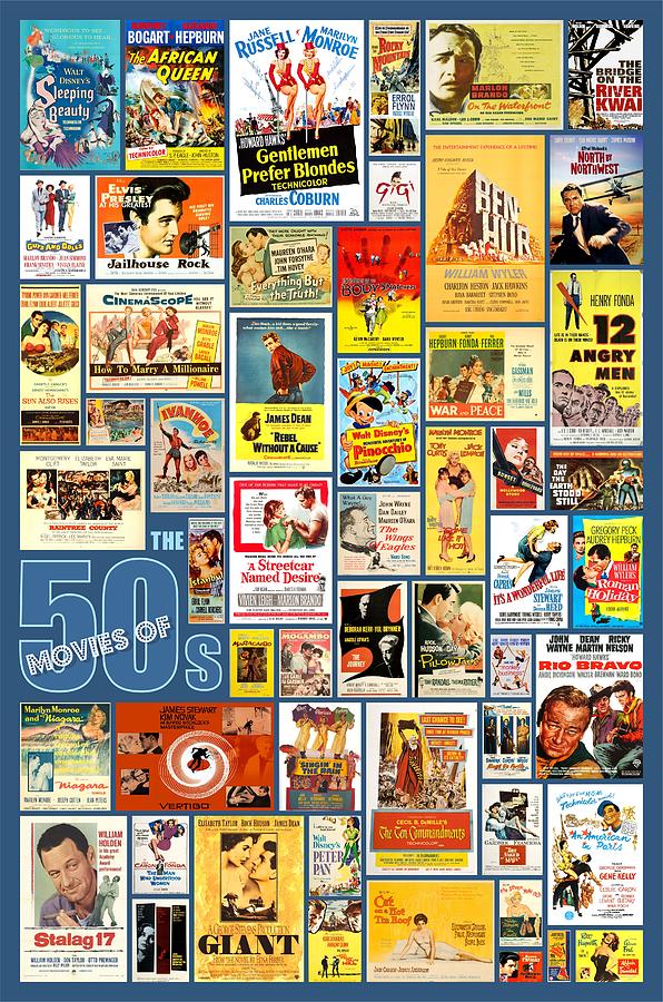 Great Movies of the 50s Digital Art by Helena Kay - Fine Art America