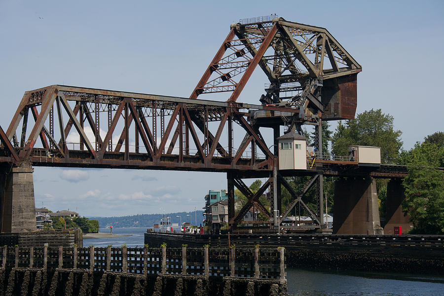 Great Northern Railroad Bridge Ballard Washington Photograph by Steven Lapkin