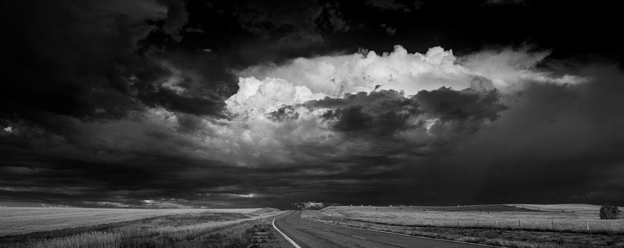 Great Plains Storm B W Photograph by Steve Gadomski - Fine Art America