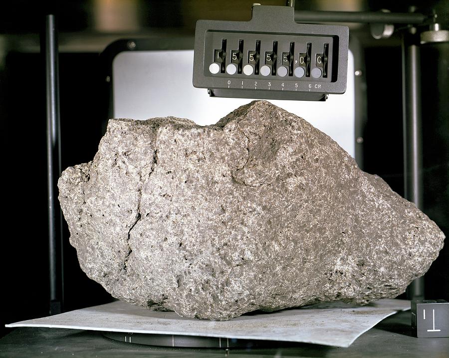 great Scott Lunar Rock Sample Photograph by Nasa