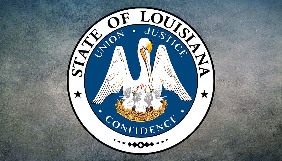Great Seal of the State of Louisiana  Digital Art by Movie Poster Prints