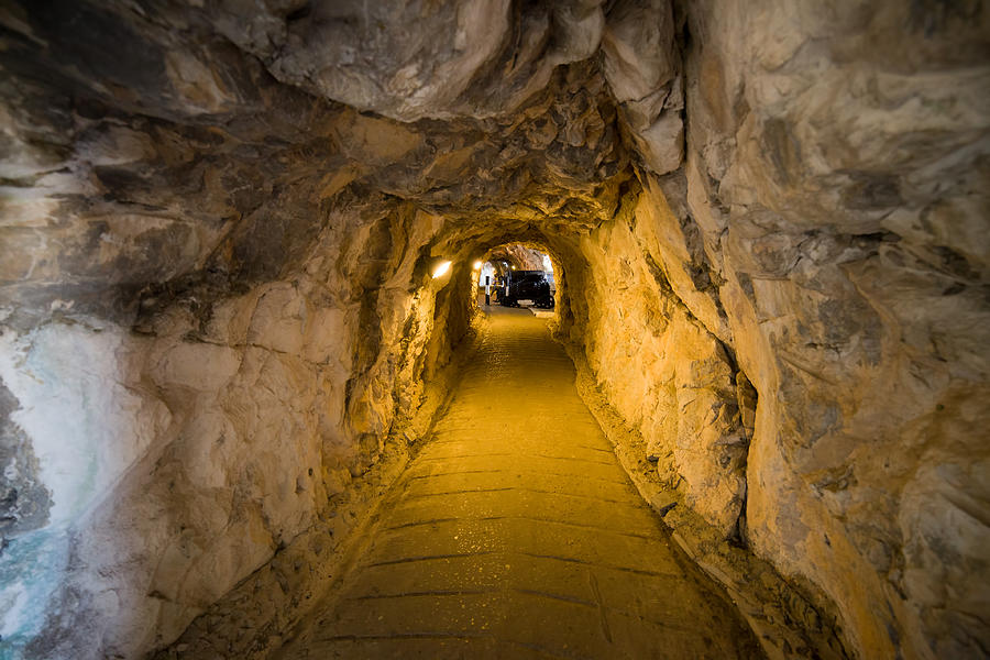 Gibraltar Photograph - Great Siege Tunnels in Gibraltar by Artur Bogacki