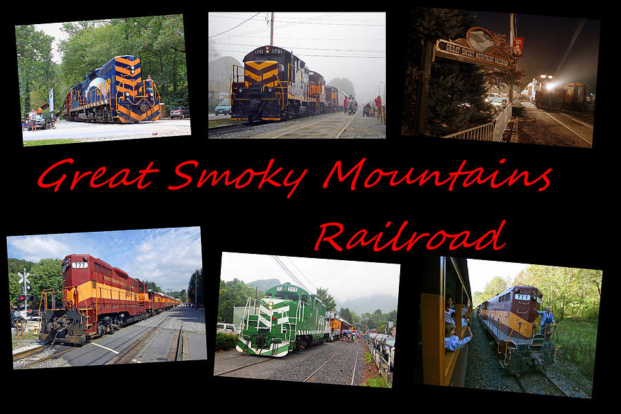 Great Smoky Mountains Railroad Collage Photograph by Joseph C Hinson