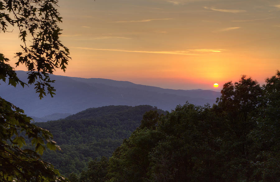 Great Smoky Sunset Photograph by Coby Cooper - Fine Art America