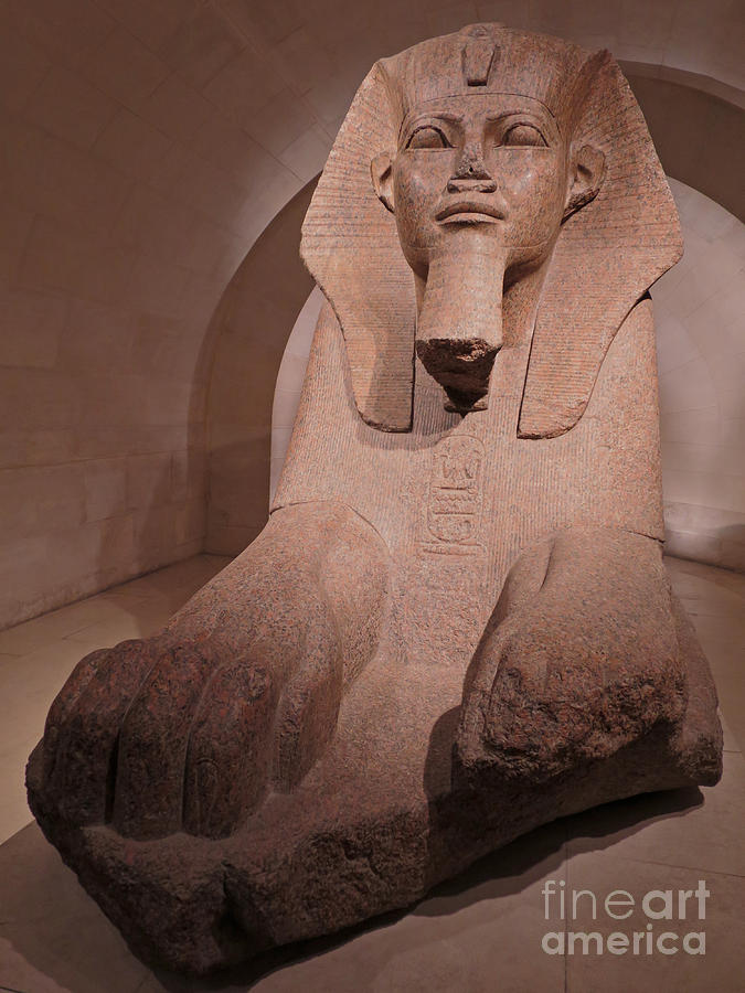 Great Sphinx at Musee du Louvre Photograph by Ann Horn