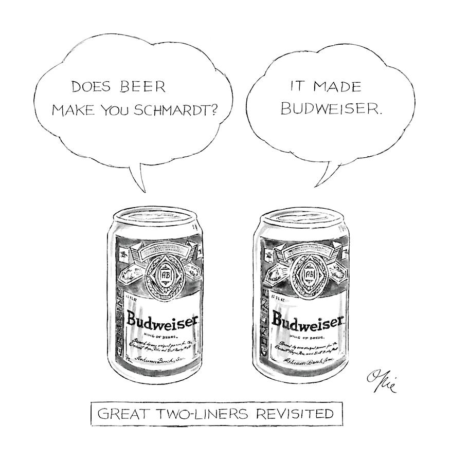 Advertising Drawing - Great Two-liners Revisited: Title by Everett Opie