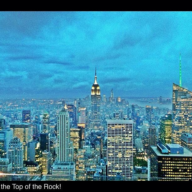 New York City Photograph - Great View Of The City From by Luis Alberto