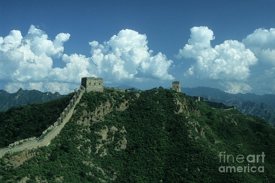 Mountain Photograph - Great Wall of China 2 by James Brunker
