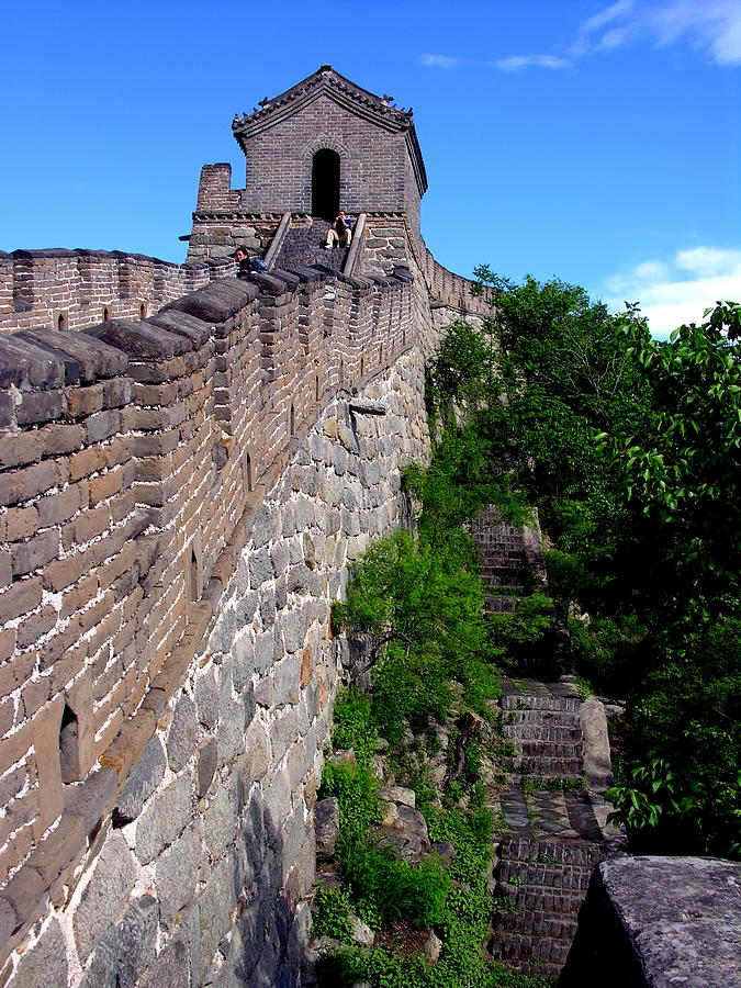 Great Wall of China at Mu Tian Yu Photograph by Jacqueline M Lewis