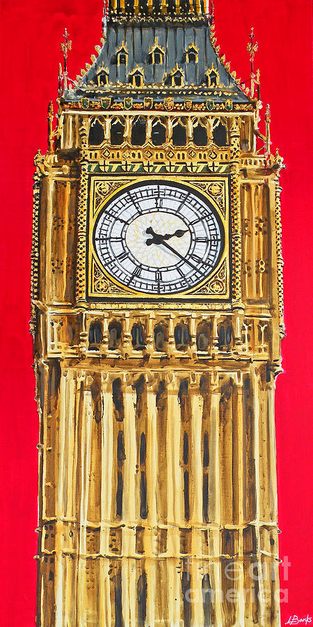 Big Ben Painting - Great Westminster Clocktower by Leigh Banks