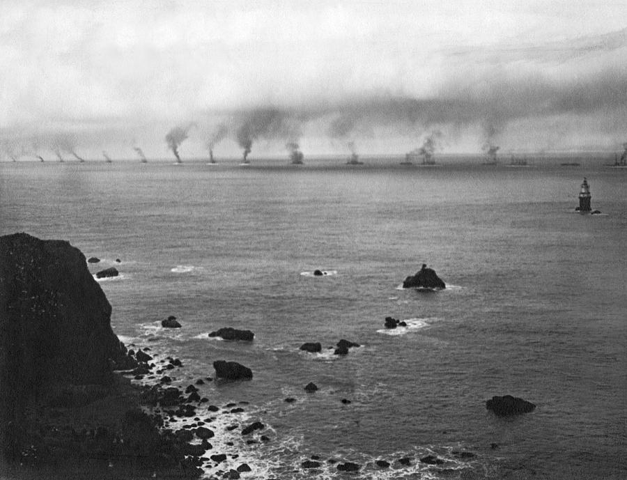Great White Fleet Visits SF Photograph by Underwood Archives