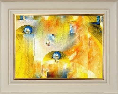 Great Yellow Painting by Lilioara Macovei