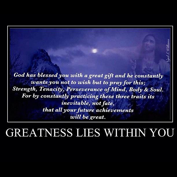 Jesus Christ Photograph - Greatness Lies Within You by Nigel Williams