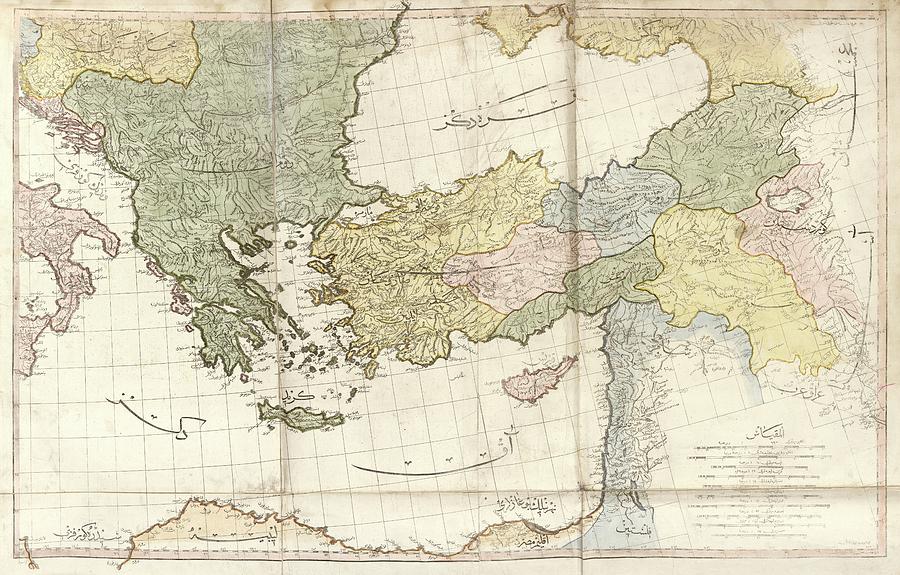 Greece And Turkey Photograph by Library Of Congress, Geography And Map Division