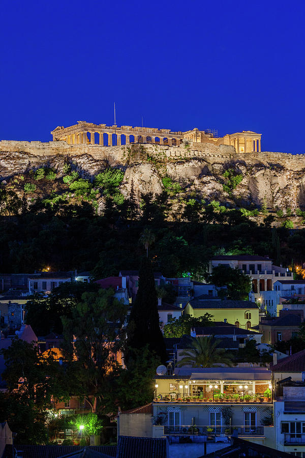 Greece, Athens, Acropolis Photograph by Walter Bibikow